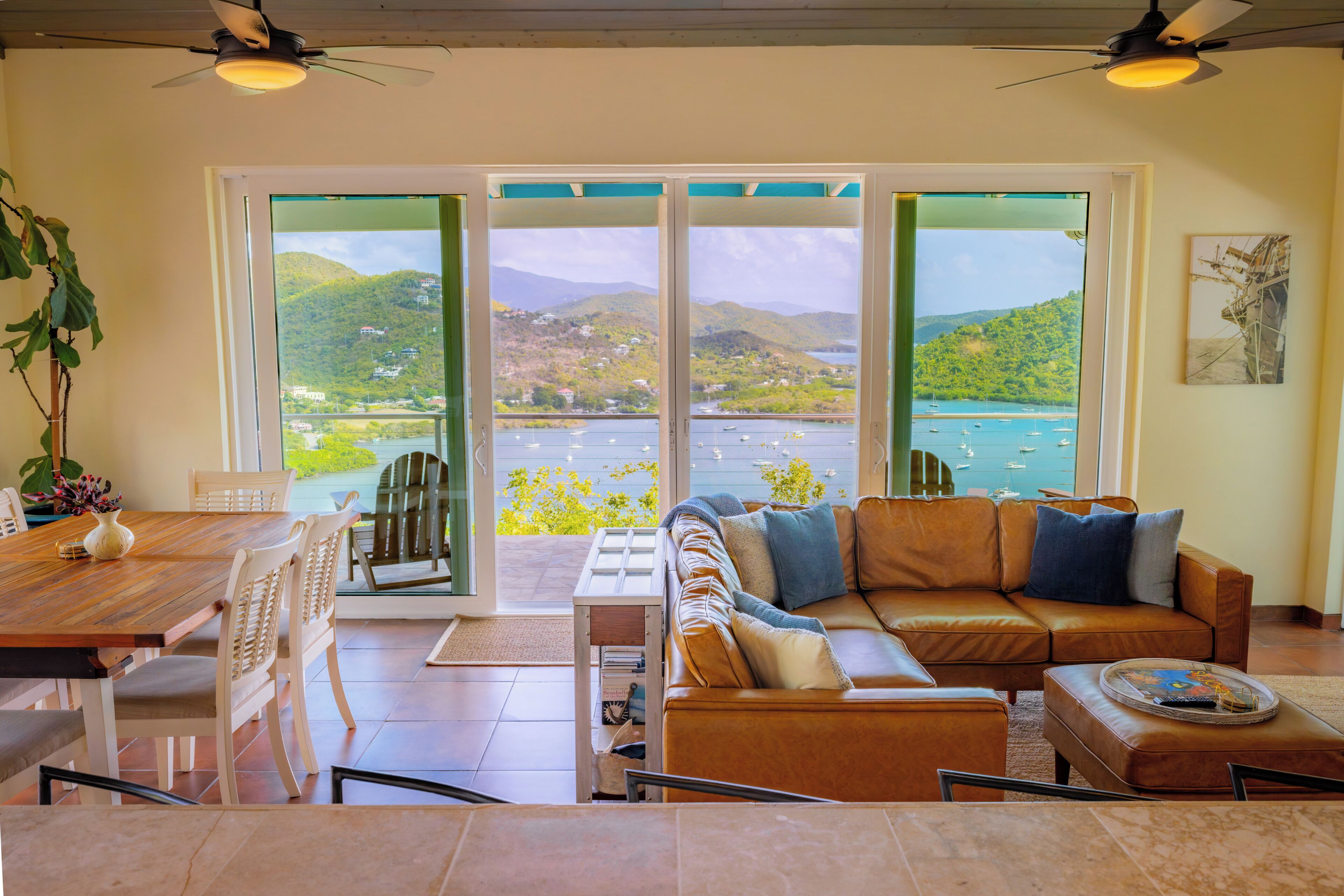 Smart TV, DVD player, books, stereo