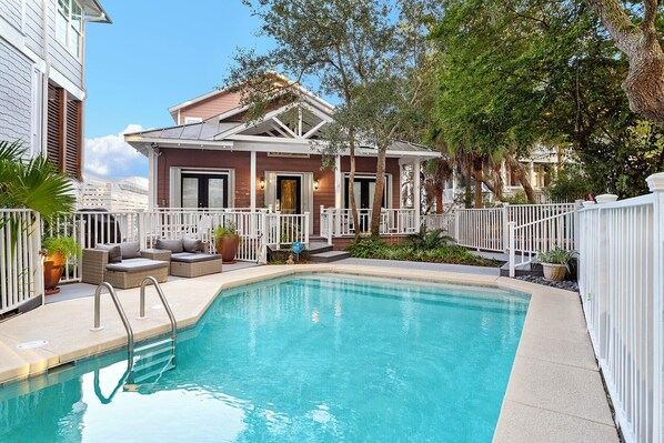 A heated pool