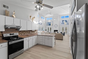 Dishwasher, dining tables