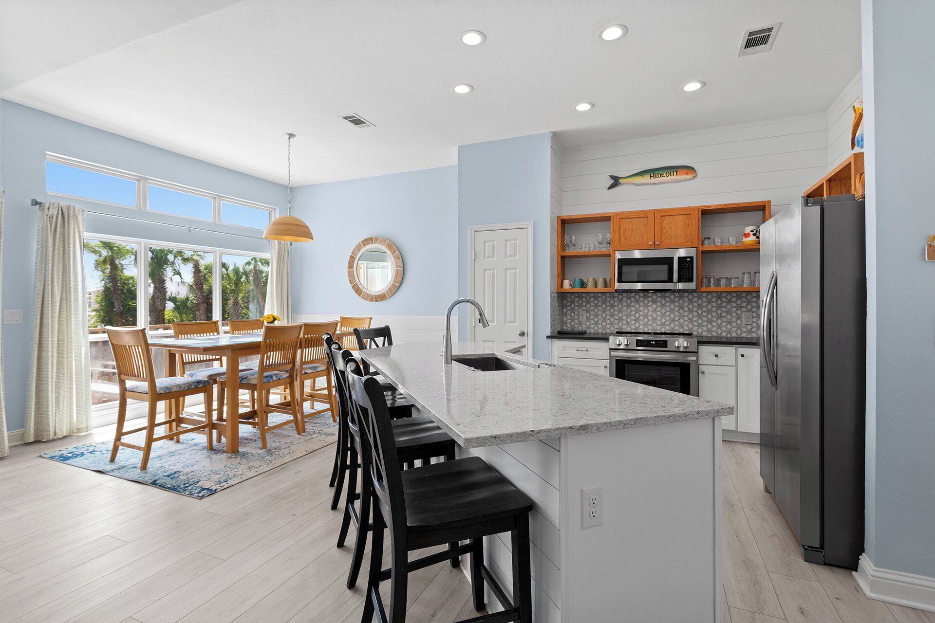 Dishwasher, dining tables