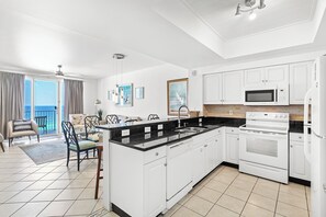 Dishwasher, dining tables