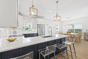 Dishwasher, dining tables