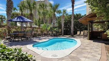 A heated pool