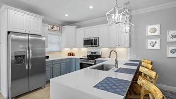 Dishwasher, dining tables