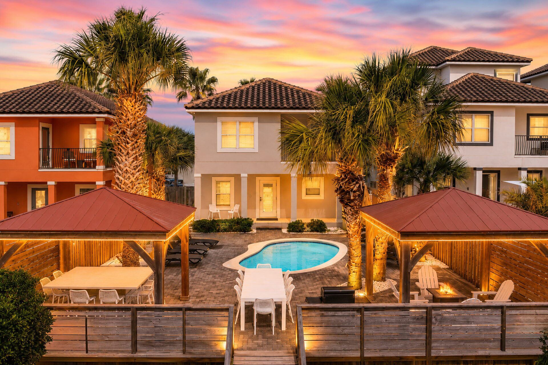 A heated pool