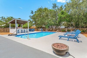 A heated pool