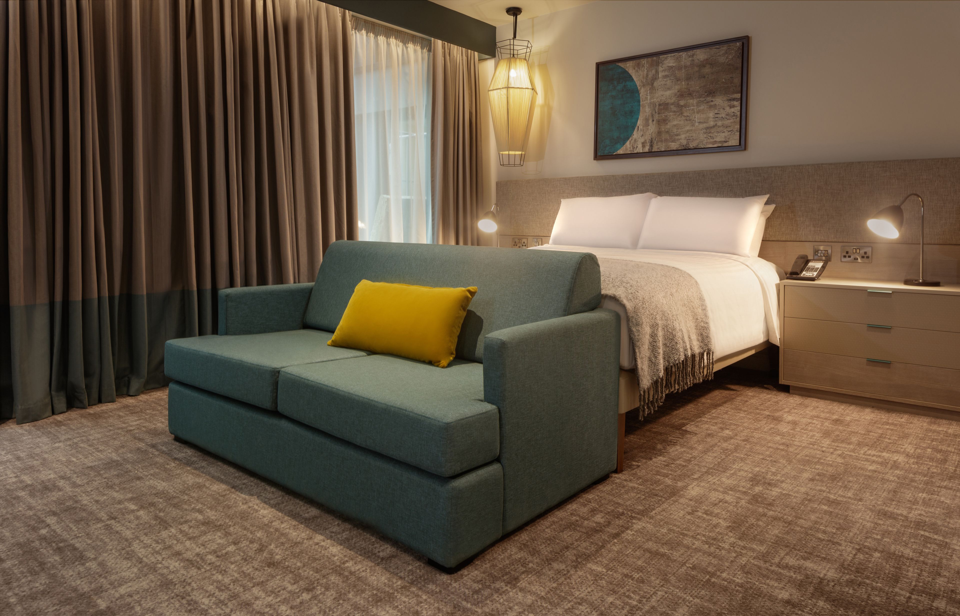 Premium bedding, minibar, in-room safe, desk