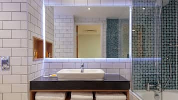 Free toiletries, hair dryer, towels