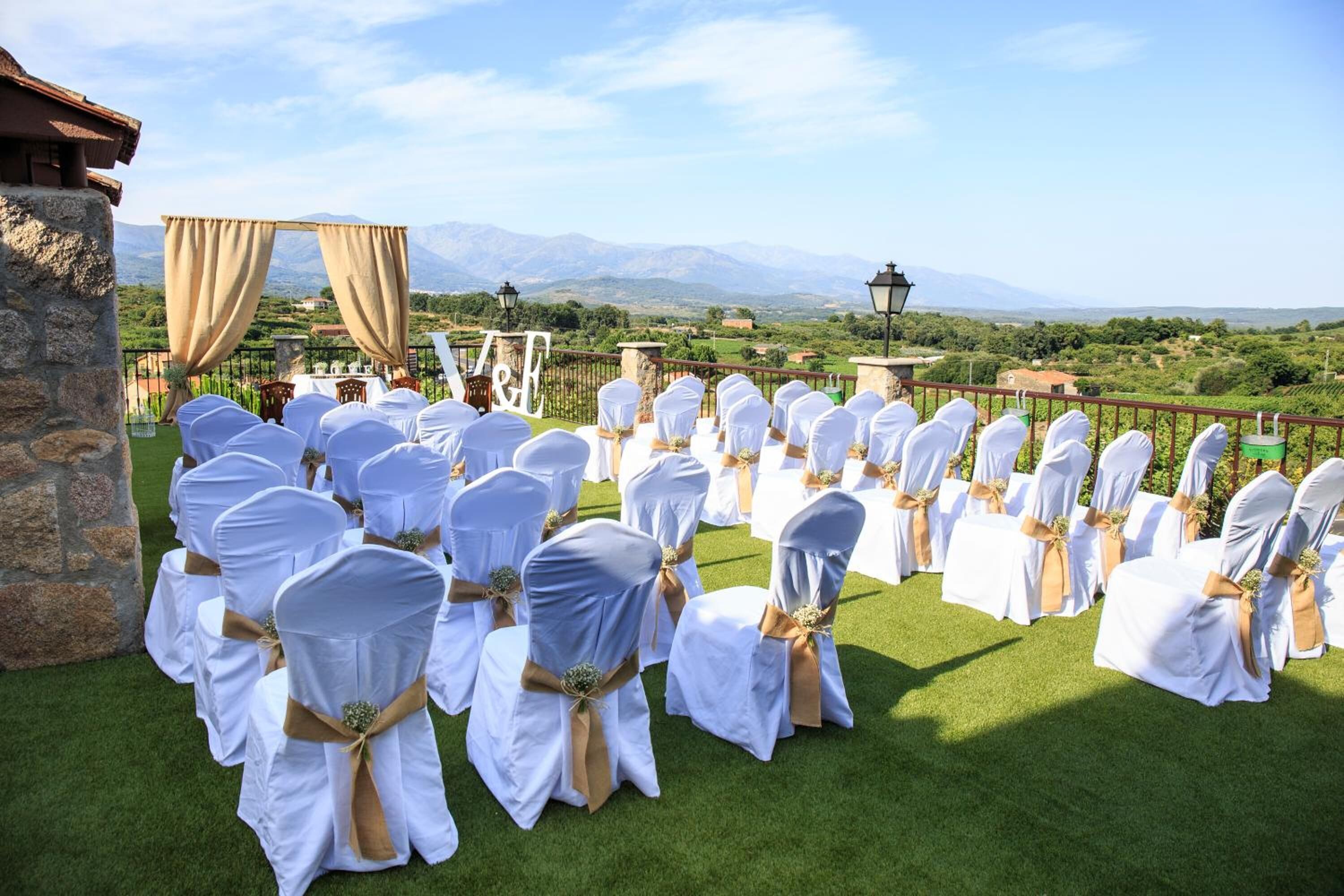 Espace banquet en plein air