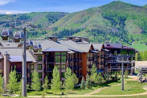 Exterior - Full-Amenity Mountain Retreat with Heated Pool, Hot Tubs & Private Gondola | Elevators, W/D in Unit (Steamboat Springs)