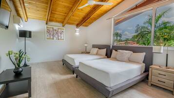 6 habitaciones, caja de seguridad en la habitación y escritorio