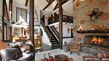 电视、壁炉、DVD 播放器、桌上足球