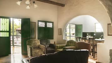 Télévision, cheminée