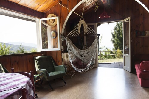 Beautiful mountain chalet, overlooking Lake Garda, near Verona Free Wifi