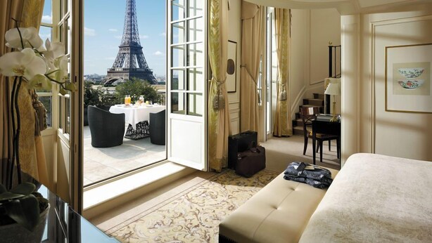 Chambre Deluxe, 1 très grand lit, vue océan (Svetlana) | Balcon