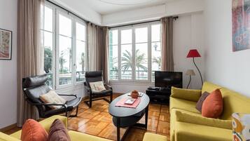 Télévision, lecteur de DVD, livres