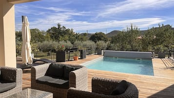 A heated pool