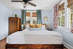 4 bedrooms, iron/ironing board, travel crib, WiFi