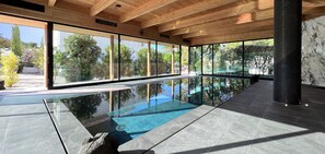 Indoor pool, a heated pool