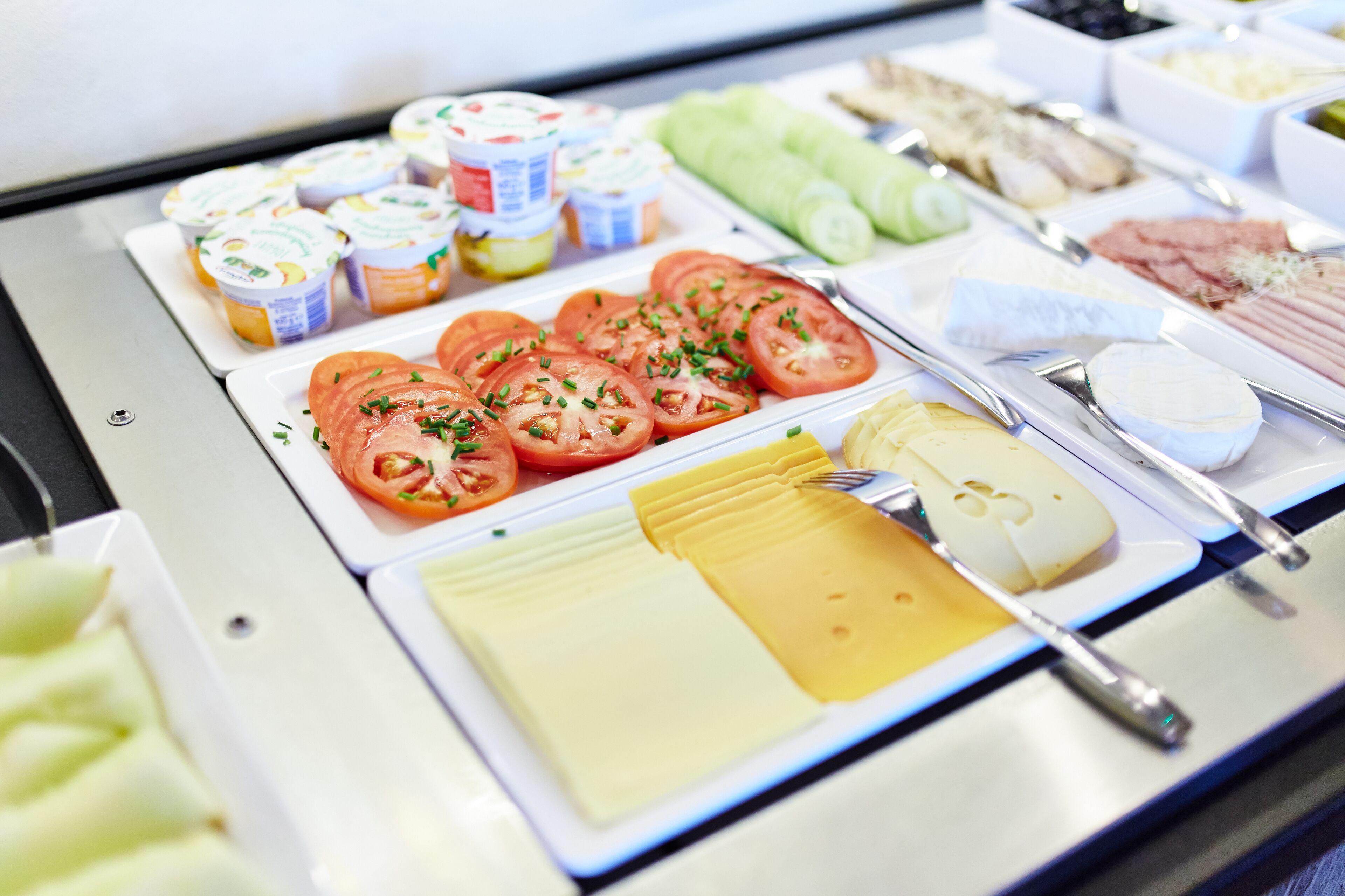 Café da manhã com buffet todos os dias mediante uma taxa