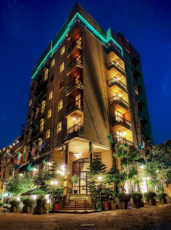 Front of property – evening/night