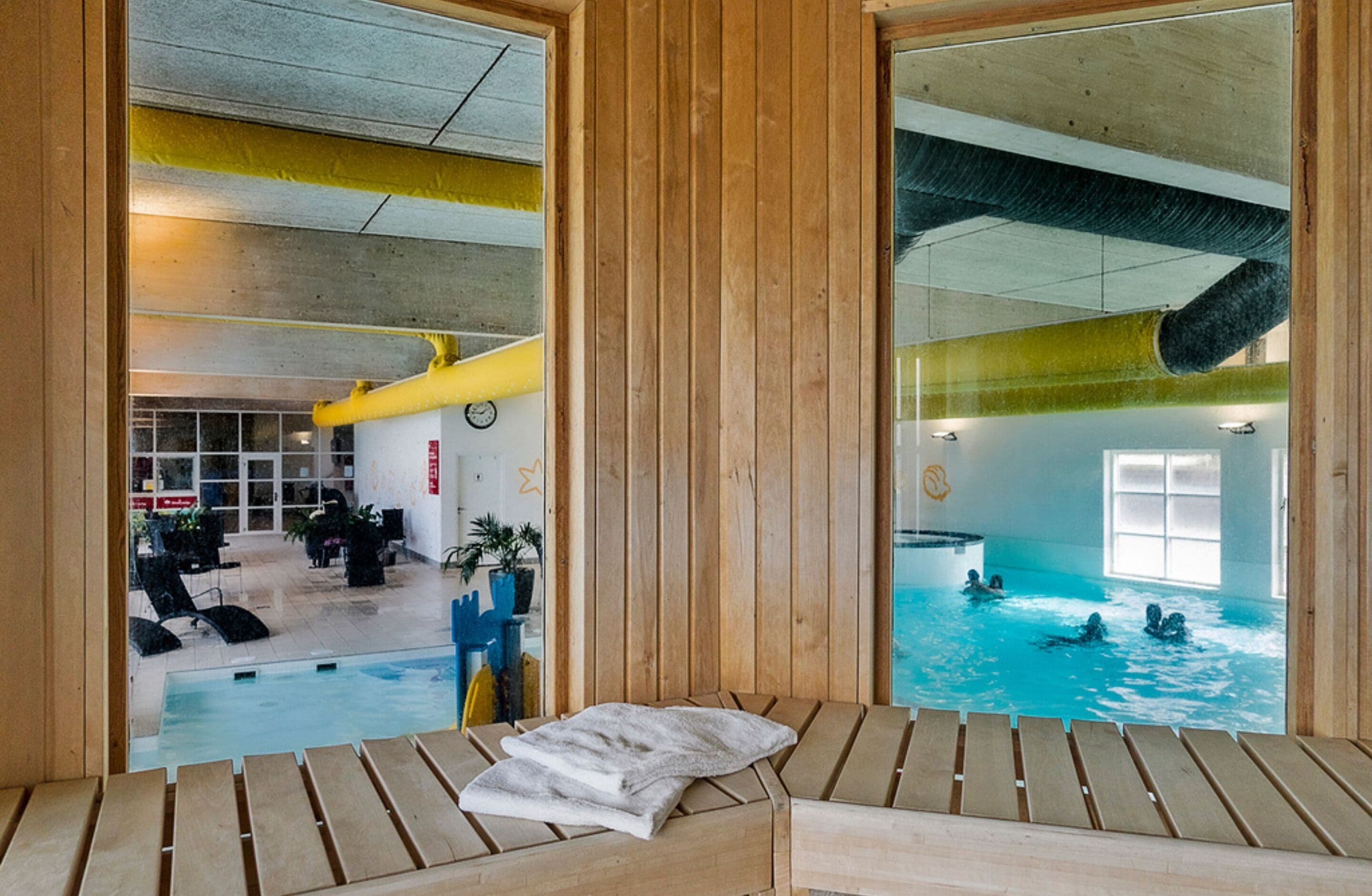 Indoor pool, seasonal outdoor pool