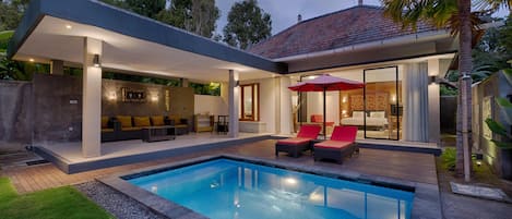 Villa Luxe, 1 chambre, piscine privée, vue piscine | Plan d’étage