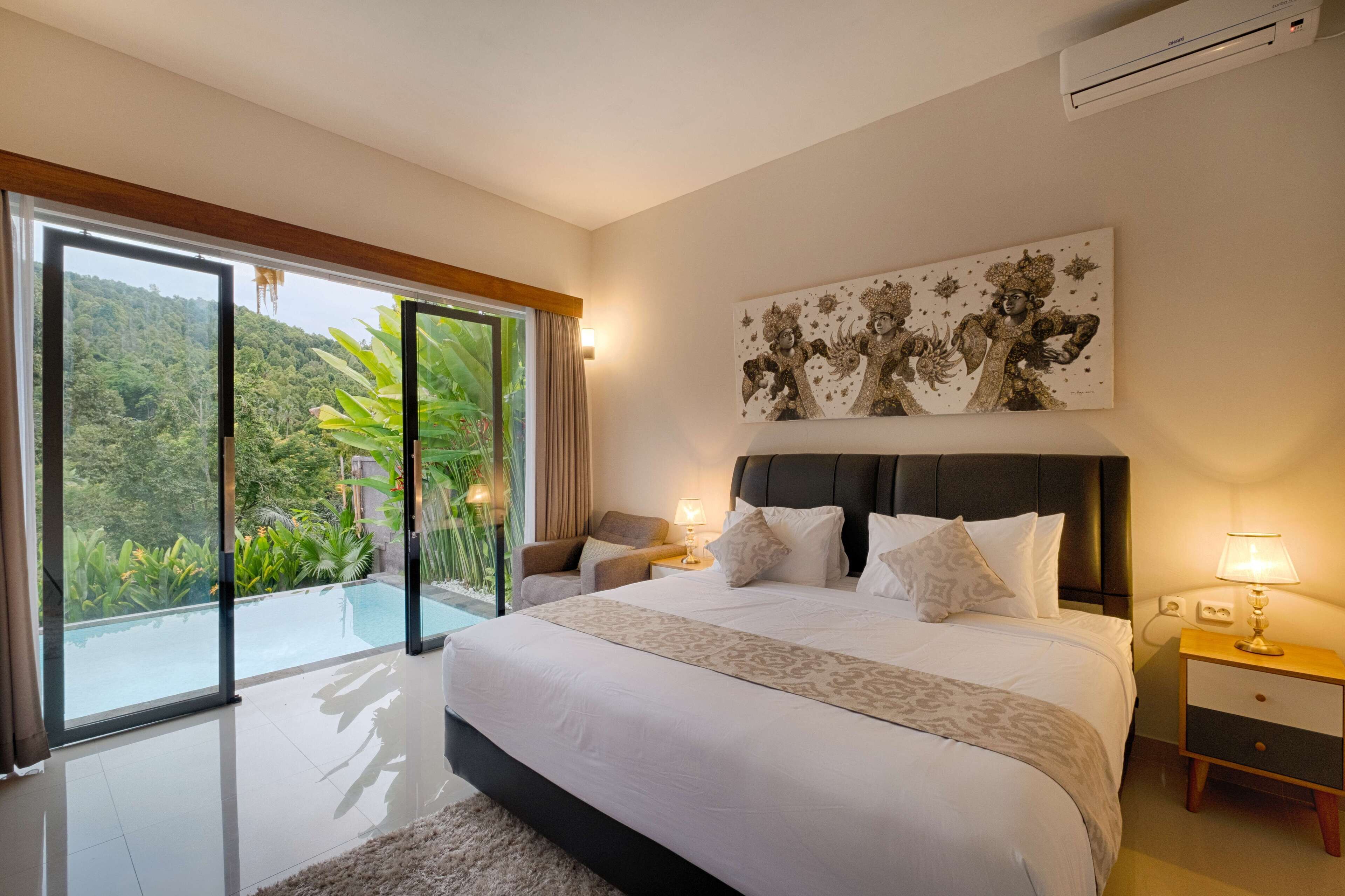 Phòng Cao cấp, 1 phòng ngủ, hồ bơi riêng, quang cảnh thung lũng | 1 phòng ngủ, bộ đồ giường kháng dị ứng, minibar, bàn 