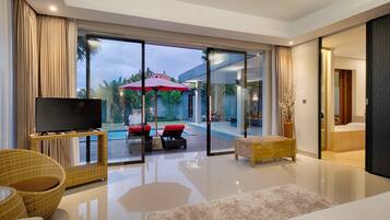 Luxury Villa, 1 Bedroom, Private Pool, Pool View | View from room