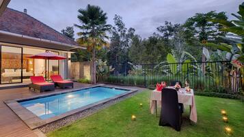 Luxury-Villa, 1 Schlafzimmer, eigener Pool, Poolblick | Grundriss