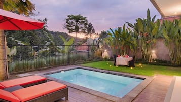 Vila Mewah, 1 kamar tidur, kolam renang pribadi, pemandangan kolam renang | Kolam renang pribadi