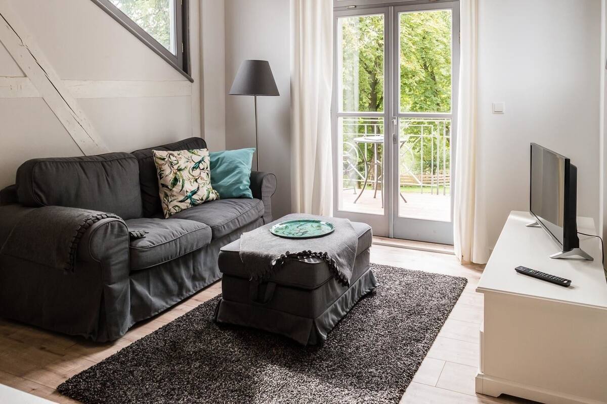 Apartment, 1 Schlafzimmer, Parkblick (Goehren) | Kostenloses WLAN, individuell dekoriert, Bettwäsche