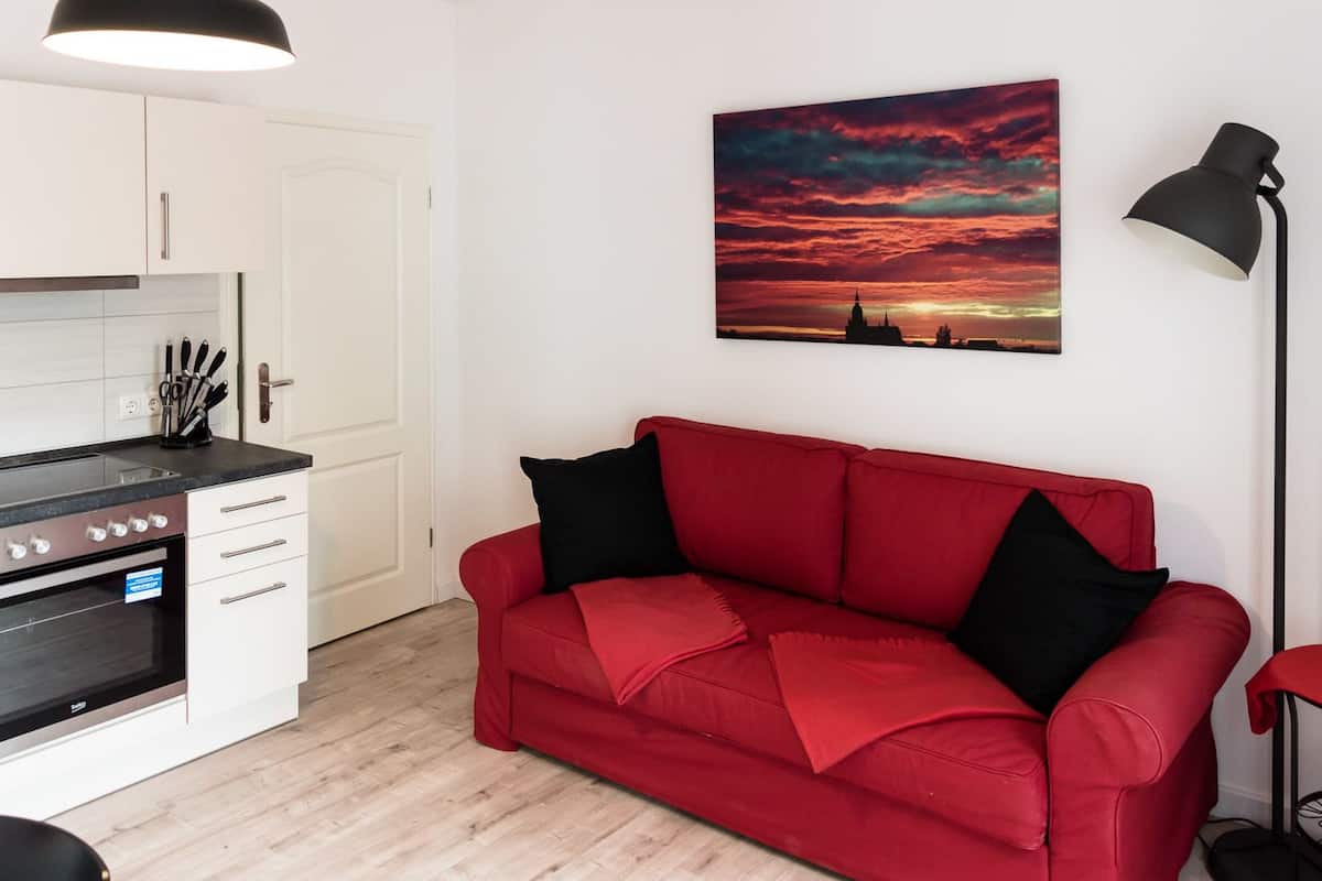 Ferienwohnung BansinApartment, 1 Schlafzimmer, Terrasse, Erdgeschoss (Bansin) | Wohnbereich | Flachbildfernseher