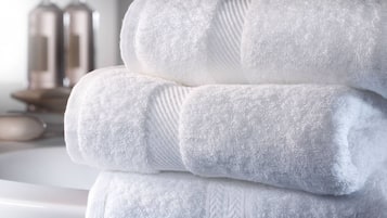 Douche, articles de toilette gratuits, sĂšche-cheveux, bidet