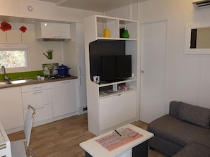 Casa rodante de lujo, 3 habitaciones (Taos) | 3 habitaciones, decoración personalizada y muebles diferentes 