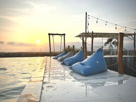 Piscina externa, piscina no terraço