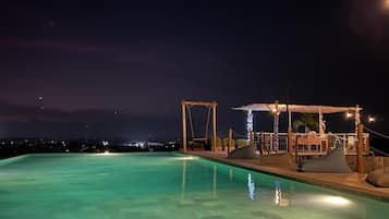 Outdoor pool, a rooftop pool