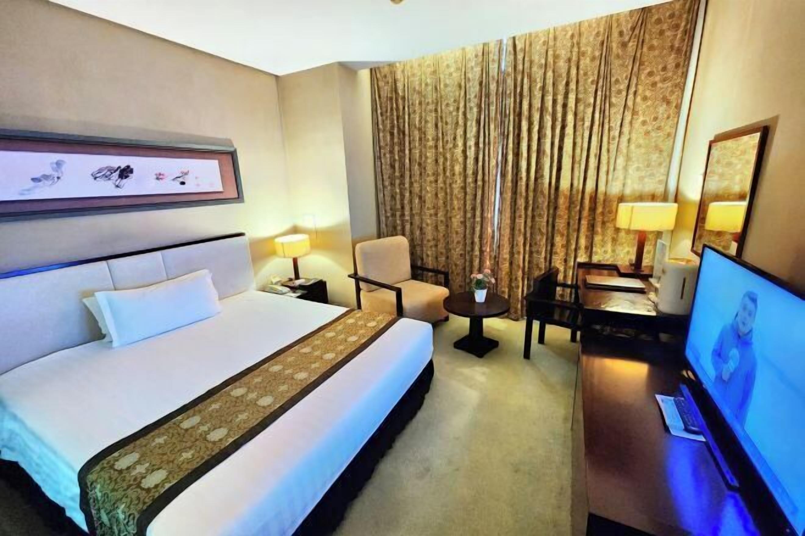 Minibar, in-room safe, desk, blackout curtains