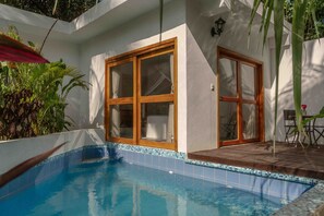 Luxury Double Room, Private Pool, Pool View | 1 bedroom, in-room safe, free WiFi, bed sheets