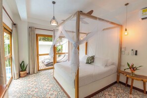 Luxury Double Room, Private Pool, Pool View | 1 bedroom, in-room safe, free WiFi, bed sheets - Casa del Pavo Real Boutique Hotel (Dibulla)
