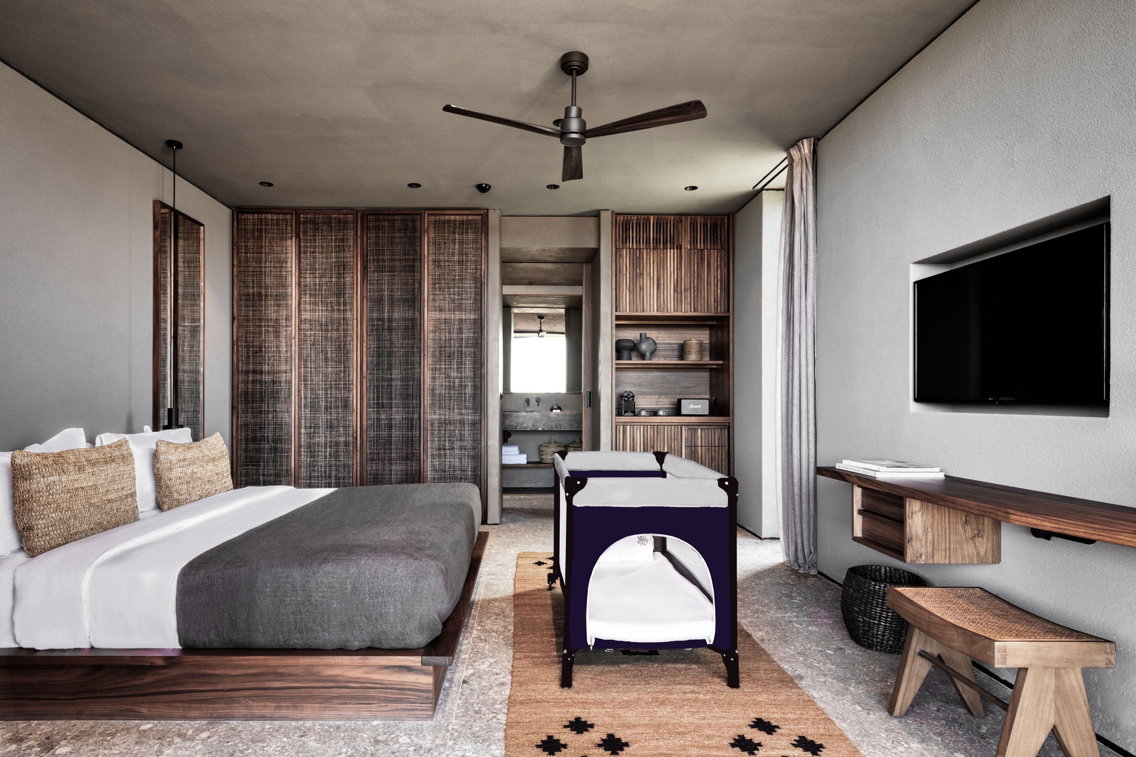 family room, 1 king bed, terrace, garden view (tropical family bungalow) | 1 bedroom, premium bedding, minibar, in-room safe