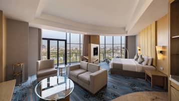 Ropa de cama de alta calidad y minibar