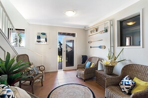 House, 5 Bedrooms | Living room - Waterfront at Sunset Boulevard Soldiers Point (Soldiers Point)