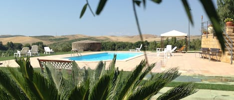 Seasonal outdoor pool, a rooftop pool