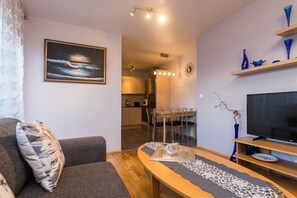 Apartment, 2 Bedrooms | Living room | 43-inch Smart TV with cable channels, TV - Akureyri Central Suite (Akureyri)