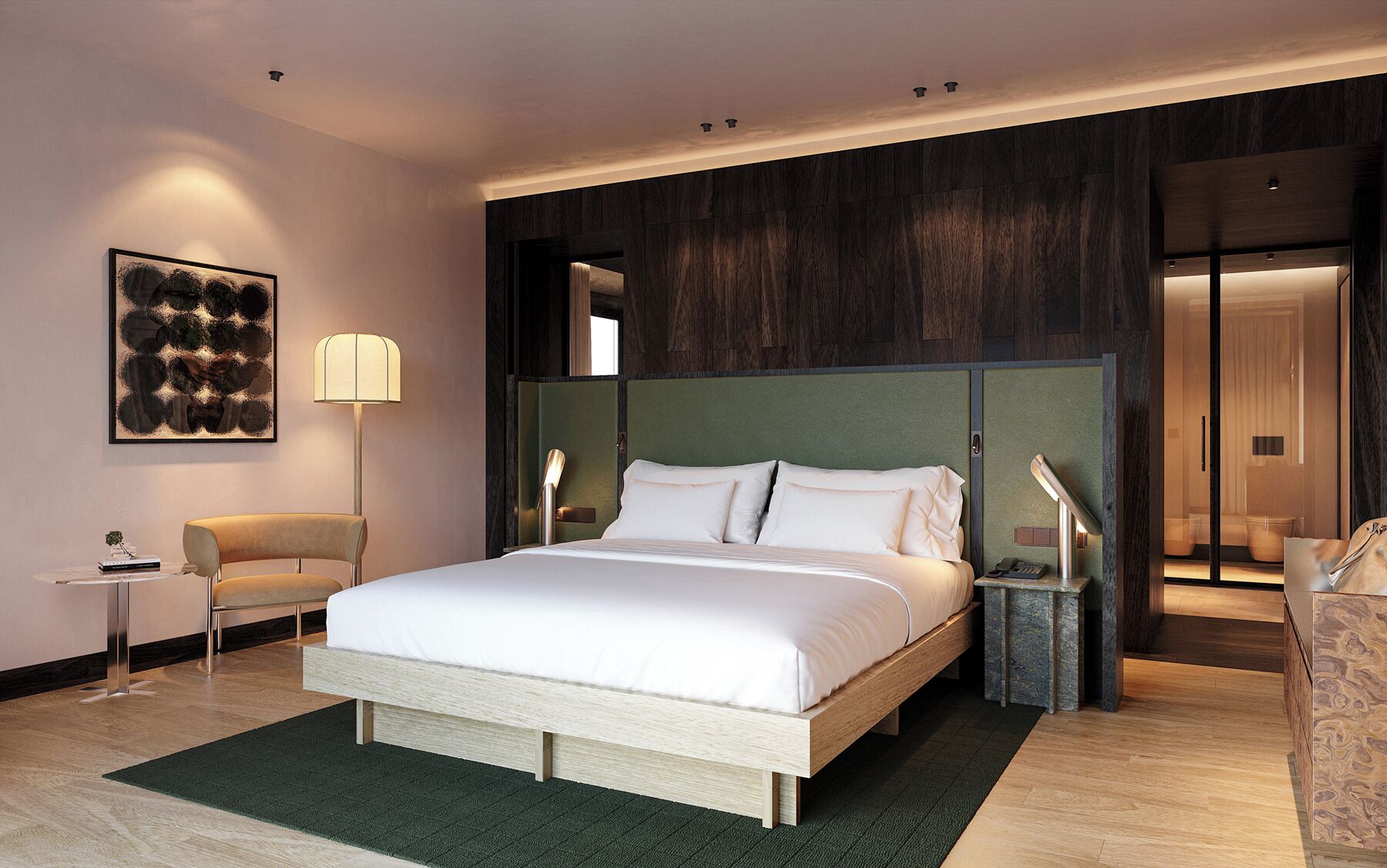 1 soveværelse, allergivenligt sengetøj, minibar, pengeskab på værelset