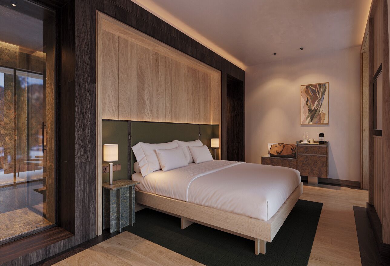 1 soveværelse, allergivenligt sengetøj, minibar, pengeskab på værelset