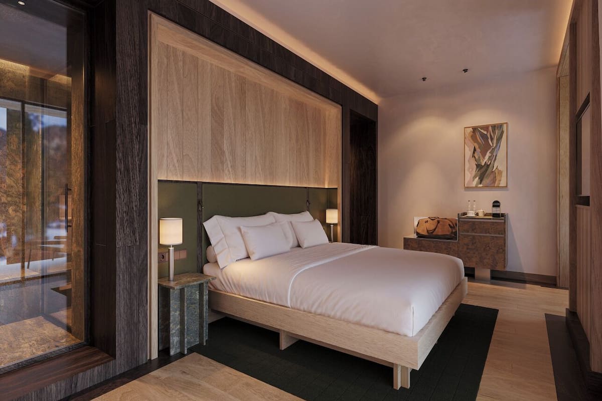 1 soveværelse, allergivenligt sengetøj, minibar, pengeskab på værelset