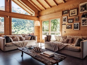 Flat-screen TV, fireplace - 4★ Chalet, 14 pers, steam room, near slopes, south terrace (La Clusaz)