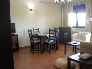 Apartment, 2 Bedrooms, Terrace | Living room | Flat-screen TV